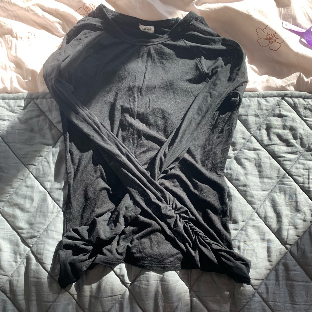 mesh armed long sleeve